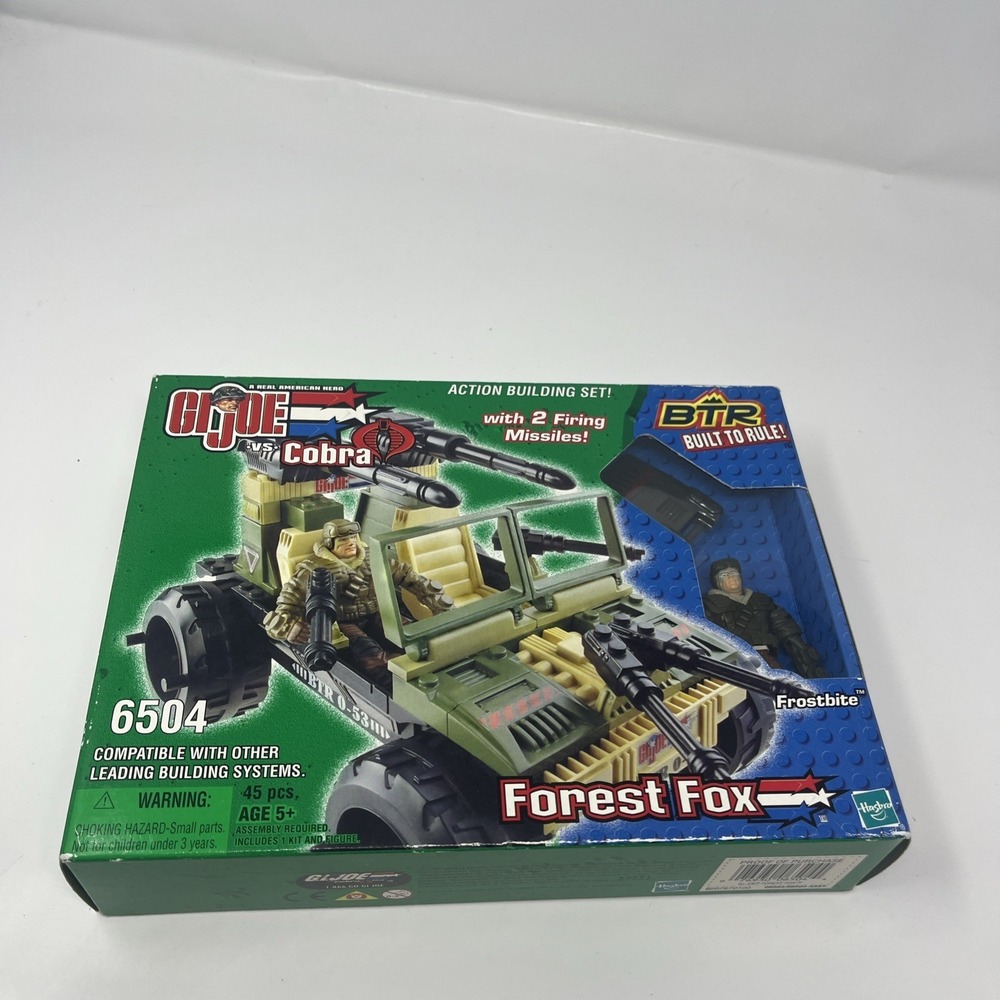GI JOE vs. Cobra Forest Fox Action Building Set Frostbite (2002 Hasbro) 6504 New